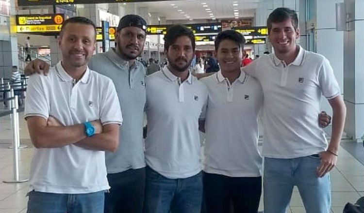 Equipo de Panamá en la Copa Davis de tenis. Foto:Cortesía