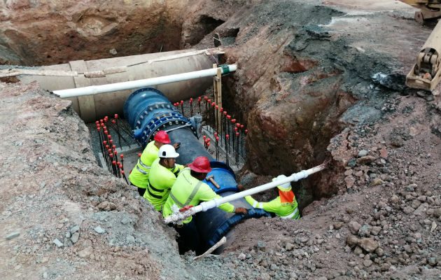 La empresa Meco y el Idaan hacen los trabajos. Foto: Eric A. Montenegro. 