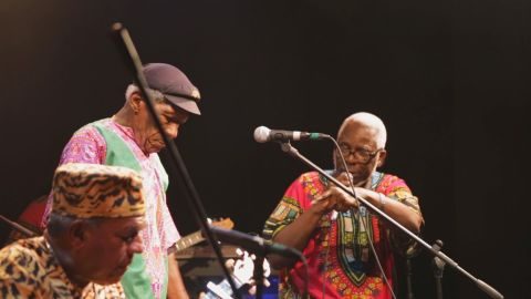 Leslie George, su pasión fue la música.Compartió su sapiencia. El Calypso pierde uno de sus grandes exponentes. Foto: Cortesía IFF Panama 2018