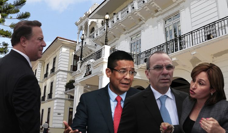 Rogelio Saltarín, Rolando "Picuiro" López y Kenia Porcell han sido figuras clave en el esquema de persecución política de Varela. /Foto Víctor Arosemena.