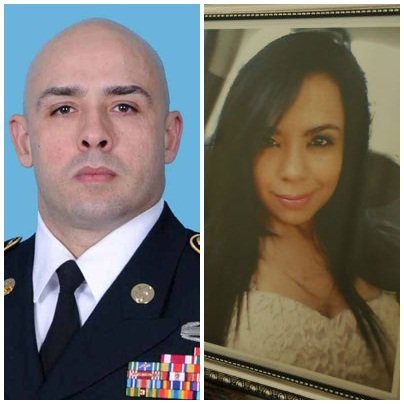 Omar Vélez preso y Vanessa Rodríguez muerta. (Archivo)