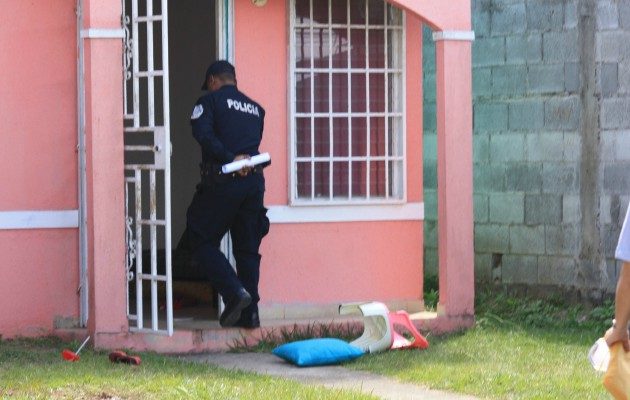 Casa donde vivía la víctima. Eric Ariel Montenegro