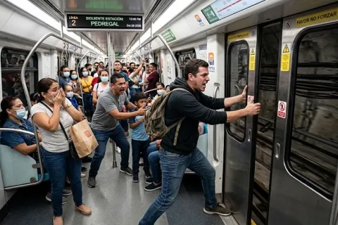 Aclaran sanción a pasajero por violar protocolos de seguridad al abordar el metro