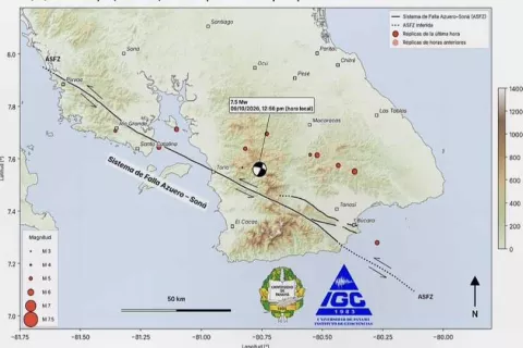 Falla Azuero- Soná tiene un comportamiento muy parecido a la de San Andrés: ¿Qué significa?