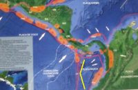 La Zona de Fractura de Panamá (FP) se introduce en tierra firme siguiendo el eje de la península de Burica. Foto: Cortesía Instituto de Geociencias
