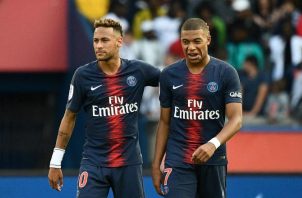 Neymar y Mbappé. Foto:EFE