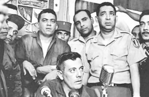 Los altos mandos militares, encabezados por Omar Torrijos y Boris Martínez  organizaron el golpe militar. Aun cuando  Martínez encabezó el golpe militar de 1968; terminó siendo desplazado por Omar Torrijos. Foto: Archivo.