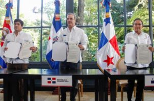 Mandatarios firmaron la Declaración de Puerto Plata. Foto: EFE