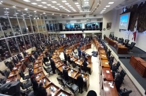 La ceremonia de instalación de la segunda legislatura del tercer periodo de sesiones ordinarias de la Asamblea Nacional se celebró el domingo 2 de enero de 2022. Foto: Víctor Arosemena