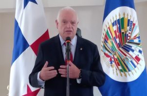 Ricardo Pérez Manrique, presidente de la CIDH, durante su visita a Panamá. Foto: Víctor Arosemena