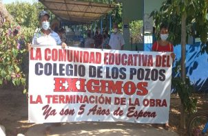 Al inicio del año escolar, ya se han registrado protestas en Herrera. Foto: Thays Domínguez