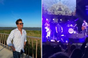 Carlos Vives (I) e imágenes del concierto (d). Foto: Instagram