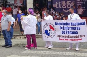 Enfermeras respaldan movilización nacional. Foto: Cortesía Anep