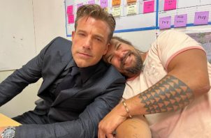Ben Affleck y Jason Momoa en los estudios de Warner Bros. Foto: Instagram / @prideofgypsies