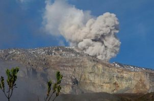La actividad del volcán Nevado del Ruiz sigue siendo "muy inestable". Foto: EFE