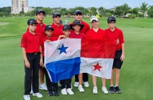 Golfistas panameños que estarán en el torneo de Estados Unidos. Foto: Cortesía