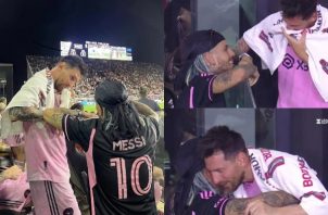 Rauw Alejandro con Messi. Fotos: Instagram / @rauwnetwork
