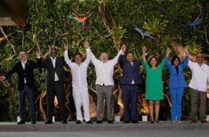 Líderes que asistieron a la Cumbre Amazónica. Foto: EFE