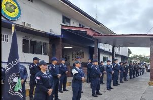Para reforzar las medidas de seguridad se requirió del apoyo de unidades de Coclé, Panamá y Veraguas. Foto. Thays Domínguez