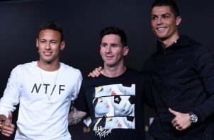 Neymar, Messi, Cristiano Ronaldo. Foto: EFE