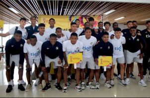 Selección Sub-17 de Panamá a su llegada a Indonesia. Foto: Fepafut