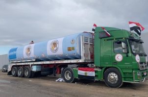 "cerca de 150.000 litros de combustible ingresaron desde Rafah para hospitales de la Franja de Gaza", anuncian medios. Foto: EFE