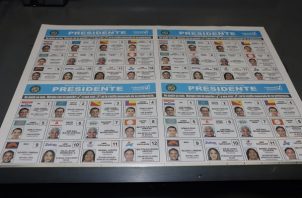 Papeleta de los candidatos presidenciales para las elecciones generales del 5 de mayo. Foto: Víctor Arosemena