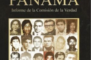 Carátula del informe de la Comisión de la Verdad, en la que aparecen los rostros de víctimas de la dictadura militar. Imagen: Archivo