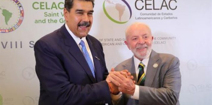 Nicolás Maduro y Luiz Inácio Lula da Silva. Foto: EFE
