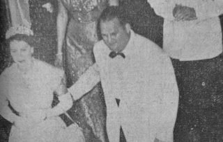 La reina Isabel II junto al presidente José Antonio Remón Cantera.
