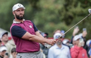 El español Jon Rahm en el equipo europeo. Foto: EFE