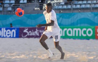 Eliécer García, jugador de la selección de fútbol playa de Panamá. Foto: FPF