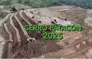Captura de un video sobre el estado actual del vertedero.  Internet