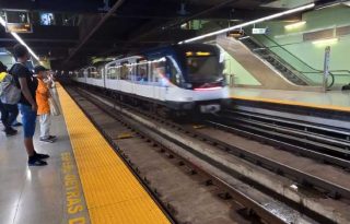 La primera línea del metro es la única que cuenta con un tramo subterráneo hasta que entre en funcionamiento la tercera línea.  Archivo