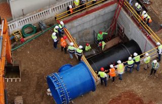 El sábado se ejecutó la conexión de Chilibre con el Anillo Hidráulico Este, dirigido a dotar de agua potable a residentes de este sector. Cortesía