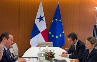 En octubre de 2024, el canciller Javier Martínez Acha sostuvo reuniones con importantes figuras de la UE y el Parlamento Europeo.  Archivo