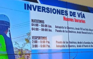 Nuevos horarios para la inversión de vías hacia el sector oeste.  Pancho Paz