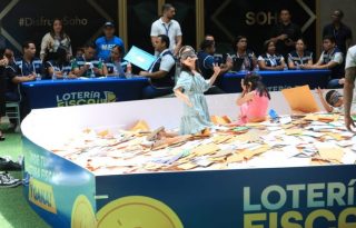 Foto de la última lotería fiscal, celebrada la semana pasada.  Cortesía