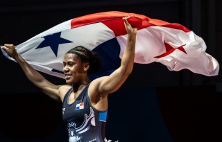 Yumaira Rusell se colgó la medalla de oro. Cortesía