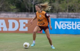 Riley Tanner en los entrenamientos de la selección de Panamá. Foto: FPF