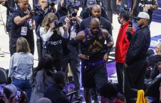 LeBron James, jugador de los Lakers. Foto: EFE