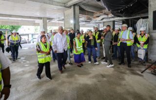 El presidente Mulino recorrió la obra el pasado 30 de abril.  Cortesía