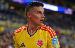James Rodríguez, capitán de Colombia. Foto:EFE