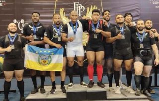Delegación de Colón en el torneo de Powerlifting. Diómedes Sánchez S.