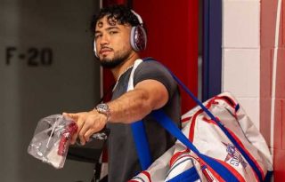 Iván Herrera se despide de su equipo, los Cardenales de San Luis, para participar en el Juego de Estrellas. Foto:@Cardinals 