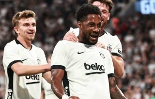 El panameño Michael Amir Murillo festeja su gol para el Beşikta. Foto: Instagram 
