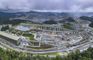 Panorámica de la mina de cobre en Donoso. Foto: Cortesía 
