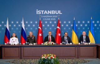 Segunda ronda de conversaciones de paz entre Ucrania y Rusia, en Estambul, Turquía. Foto: EFE