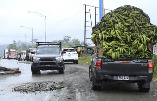 Alrededor de 20 puntos se mantienen bloqueados en la provincia de Bocas del Toro. Foto: EFE