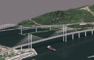 El cuarto puente cuenta con un avance de 23%. Foto: Archivo